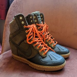 Wedged Nike sneaker
